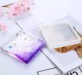 Silicone Coaster Molds Silicone Resin Mold, Clear Epoxy Molds For Casting With Resin, Concrete, Cement And Polymer Clay (4 Pack Square Molds). 