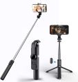 Q02s 104 cm Selfie Stick wireless Tripod with Beauty Light 3 in 1 Extendable Phone Stand Holder Fill Light with Wireless Remote.