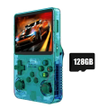 128GB K36S R36S Retro Game Console 3.5 Inch IPS Screen Linux System WIFI Portable Pocket Game Player for Kids Gift A.