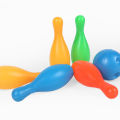 8 Pcs/Set Kids Solid Color Pins Balls Bowling Game Indoor Sport Development Toy. 