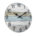 Rustic Wall Clocks Battery Operated, Silent Non Ticking Wooden Coastal-Each Clock Home Decor. 