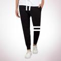 Black Cotton Double Stripe Jogger for Men - Joggers For Men.