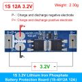 BMS 1S 12A 16A 24A 3.7V LiFePO4 Lithium Battery Protection Board 18650 4.2V Charging Voltage/Short Circuit/Overcharge Prevention.