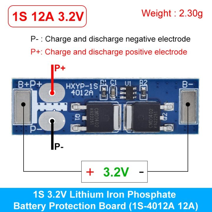 BMS%201S%2012A%2016A%2024A%203.7V%20LiFePO4%20Lithium%20Battery%20Protection%20Board%2018650%204.2V%20Charging%20Voltage/Short%20Circuit/Overcharge%20Prevention%20-%20Image%202