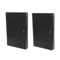 2X Expanding File Folder A4 Letter Size Portable Document Holder with 12 Pockets Black Filing Folders Desk Storage.