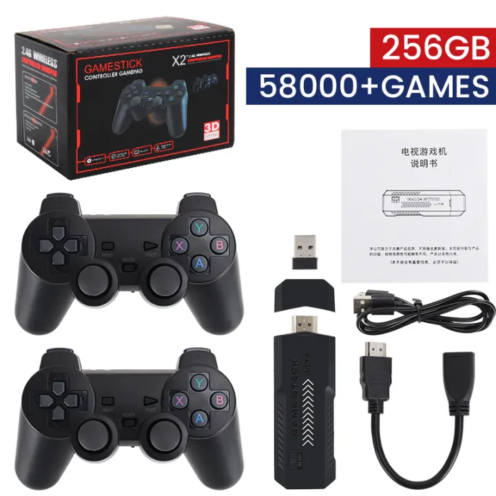 256G%2058,000%20Games%20GD10%20Plus%20Game%20Stick%204K%20HD%20Video%20Game%20Console%202.4G%20Double%20Wireless%20Controller%20Game%20Stick%20For%20N64/PSP/PS1/GBA%20-%20Image%202
