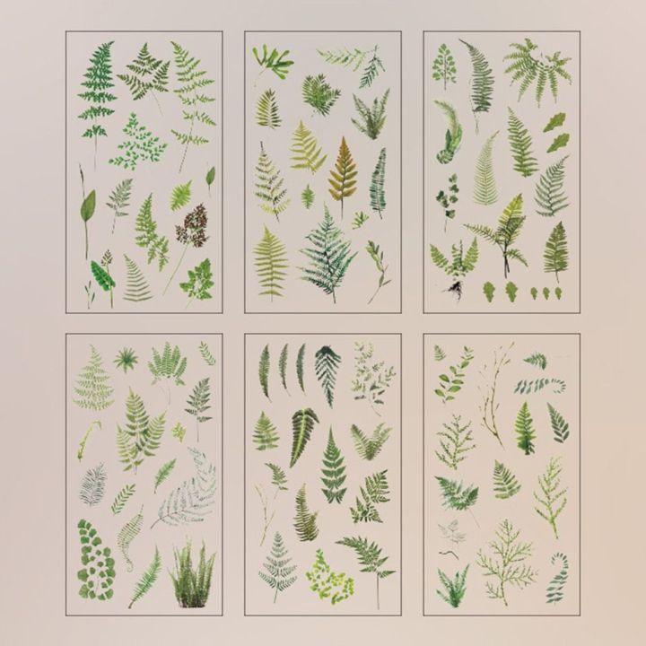 6%20pcs/pack%20Adhesive%20PVC%20Plant%20Flower%20Sticker%20Journal%20Supplies%20DIY%20sticker%20Vintage%20Transparent%20Flower%20Stickers%20Waterproof%20Clear%20PET%20Scrapbook%20Stickers%20Album%20-%20Image%203