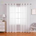 White Voile Window Comfortable Modern Minimalist Curtain for Balcony. 