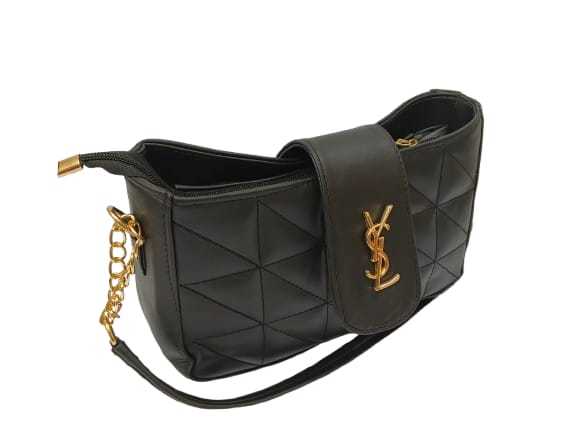 New Style Light Luxury Women's Crossbody Bag High-End PU Underarm Rhombic Chain Bag All-Match High Fashion Shoulder Bag (10x7x3inc.)