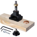 35mm Hinge Hole Opener Self-Clamping Hinge Hole Drilling Jig Set Hinge Hole Locator Guide Kit Woodwooking Tools for Kitchen Cabinet Doors Furniture.