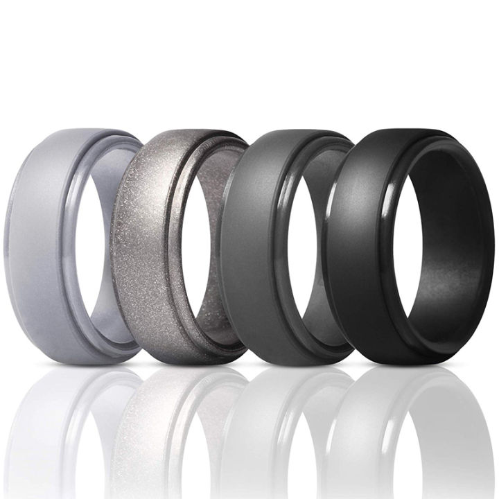 New Fashion Silicone Rings For Men Women Wedding Rubber Ring