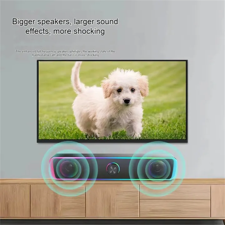 Bluetooth%20Speaker%204D%20Surround%20Soundbar%20Wired%20Computer%20Speakers%20Stereo%20Subwoofer%20Sound%20Bar%20for%20Laptop%20PC%20Theater%20TV%20Aux%203.5mm%20-%20Image%202