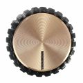 ZOROOM 10Pcs Guitar AMP Amplifier Knobs Push-on Black+Gold Cap for Marshall Amplifier.