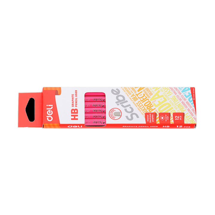 Deli%20EU50900%20Graphite%20Pencil%20HB%20Assorted%20Colors%2012%20Pcs%20Pack%20for%20Writing%20&%20Drawing%20-%20Image%204