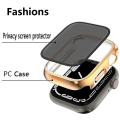 Fashions For Apple Watch Case 46mm 45mm 40mm 41mm 44mm Privacy Screen Protector Covse For iWatch Series 10 9 8 7 6 4 SE Protection Bumper.