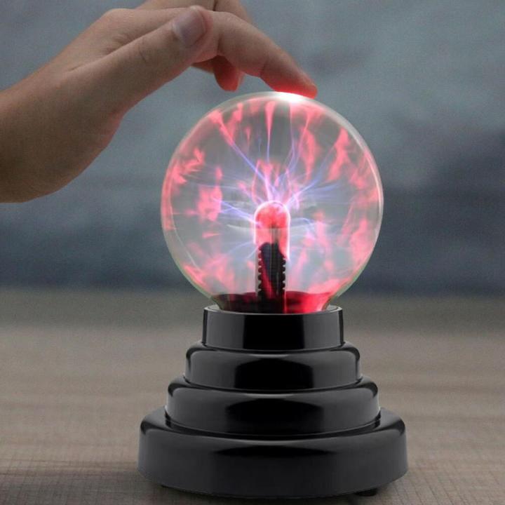 Plasma Ball Light Sphere Lighting USB Static Glitter Table Setting Touch Lamp Holiday Festival Party Ornament