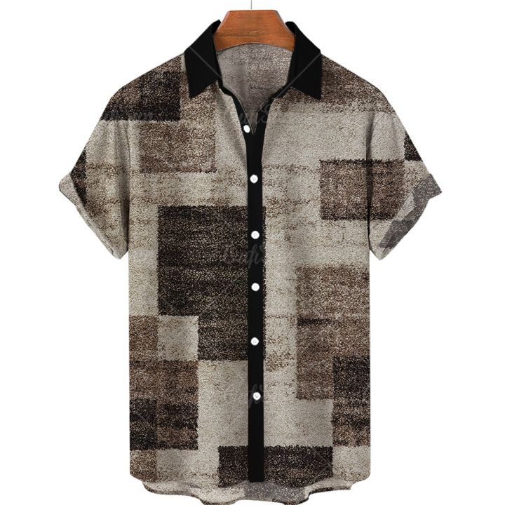 2022%203d%20Men's%20Hawaiian%20Shirt%20Men%205xl%20Breathable%20Summer%20Stitching%20Retro%20Shirts%20For%20Men%20Single%20Row%20Button%20Short%20Sleeve%20Men%20Tops%20-%20Image%206