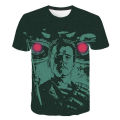 Movie Terminator Series T800 Dark Fate 3D Printed T-shirt Comic Character T-shirt Summer Harajuku Style T-shirt Men's Casual Top. 