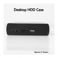USB 2.0 Sata External 3.5 Inch Hdd Case Hard Drive Enclosure Disk Case Box for Pc - Black. 