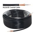 New RG58 Extension Cable Flexible Low Loss Coaxial 4G Antenna Black Cable Impedance 50 Ohm RG-58 RF Coax Pigtail Cable. 