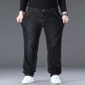 Men's Black Jeans Pants Big Size 48 50 Large Size Pants for 45-150kg Jeans Hombre Wide Leg Jeans Pantalon Homme Baggy Jeans.