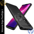 Spigen cover For Motorola Edge Plus / Motorola Edge+ Carbon Fiber Back cover Soft Slim Fashion Non-Slip Protective Carbon Fiber Phone Case.
