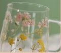 new 520ml Heat-resistant thickened glass cup with simple large-capacity drinking cup 4pcs set.