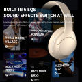 Wireless Music Headphone BT5.3 Over Ear Bluetooth With Microphone Foldable Headphones With HiFi Audio for Home Travel Office. 