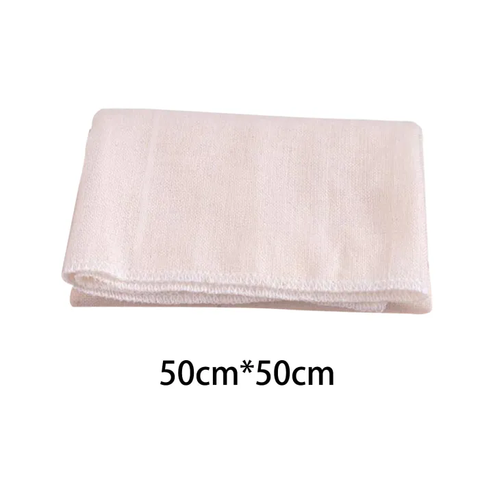 Cheese%20Cloth%20Fabric%20Filter%20Square%20Straining%20Reusable%20for%20Milk%20Home%20Baking%2019x19inch%20-%20Image%202