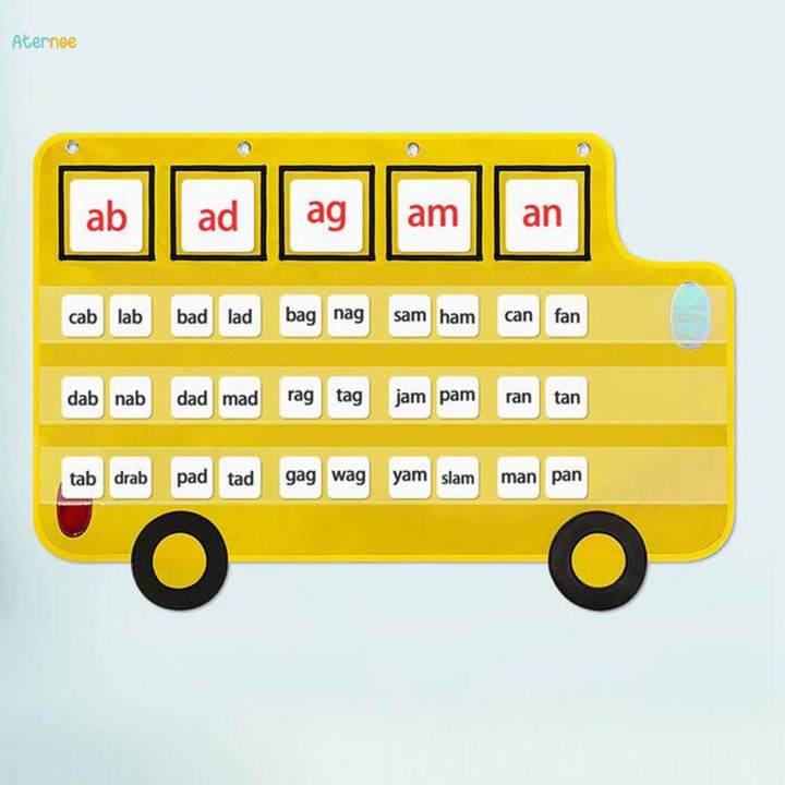 Bus%20Pocket%20Chart%20Durable%20Classroom%20Organizer%20Teaching%20Supplies%20for%20Preschool%20Learning%20Homeschool%20-%20Image%203