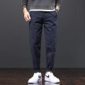 Mens Pants Cotton Casual Stretch male trousers man long Straight High Quality 4 colors Plus size pant suit 42 44 46 CY9112. 