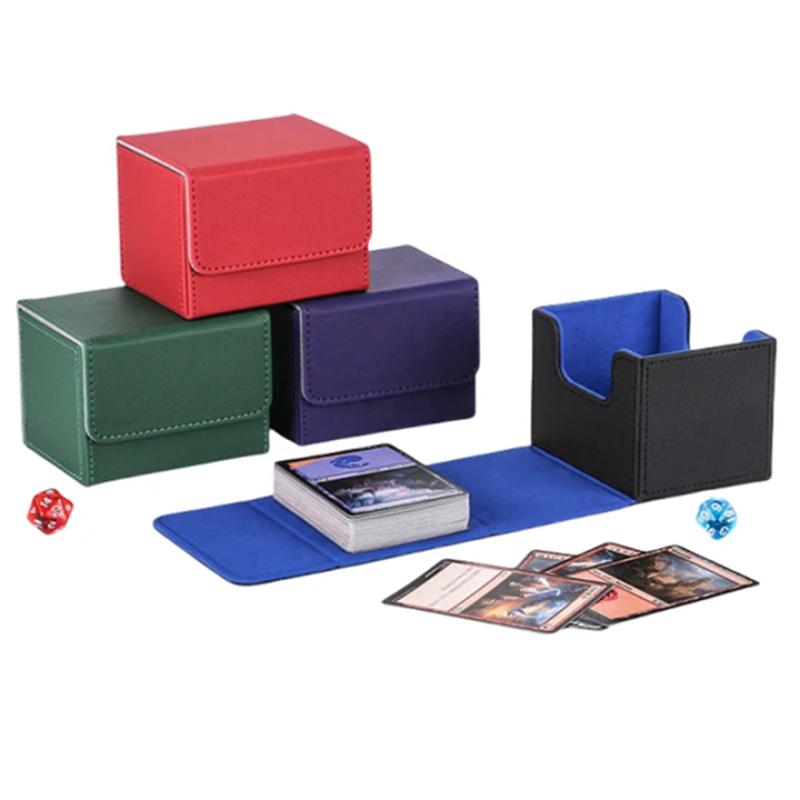100+%20Trading%20Card%20Deck%20Box%20Game%20Card%20Case%20Protector%20Red%20-%20Image%205