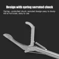 MeterMall 1.2M/1.5M Foldable Snake Catcher Tongs Multipurpose Stainless Steel Wide Jaw Reptile Grabber Stick Tools. 