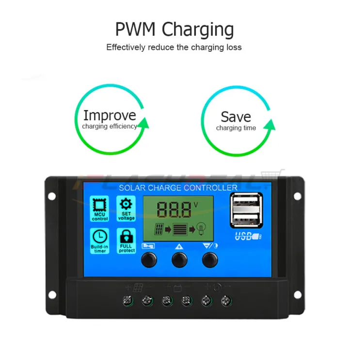 iFlashDeaal%2030A%20Solar%20Charge%20Controller%20Solar%20Panel%20Controller%2012V/24V%20Adjustable%20LCD%20Display%20Solar%20Panel%20B-attery%20Regulator%20With%20USB%20Port%20Auto%20PWM%20Controllers%20Intelligent%20System%20Charging%20Controller%20For%20Home%20-%20Image%2010