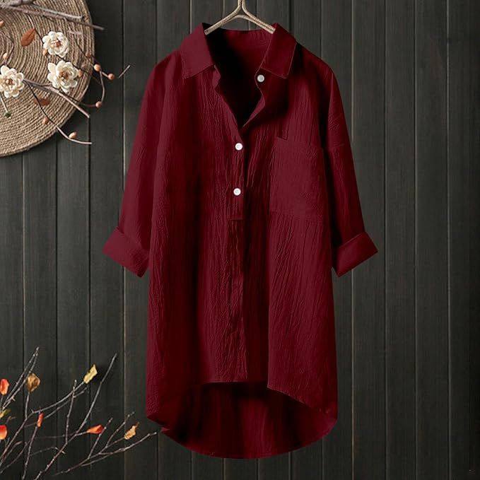 Elegant%20Cotton%20Crepe%20Shirt%20for%20Women%20%E2%80%93%20Lightweight%20Tunic%20with%20Collar%20and%20Button%20Detailing%20-%20Image%203