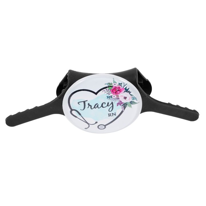 Stethoscope%20Name%20Tag%20Nursing%20Gifts%20Nurses%20Supplies%20Nurse's%20Day%20ID%20Card%20Identification%20Clip%20Tags%20Personalized%20Crystal%20Holder%20-%20Image%202