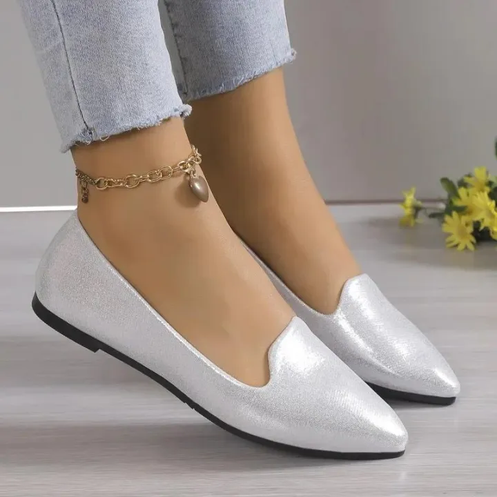 2024%20Fashion%20Slip%20on%20Loafers%20Breathable%20Stretch%20Ballet%20Shallow%20Flats%20Women%20Soft%20Bottom%20Pointed%20Toe%20Boat%20Shoes%20plus%20size%2043%20-%20Image%205
