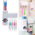 Automatic Toothpaste Dispenser & "Touch Me" Brush Holder Set - White - Magic Gift Store.