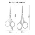 Facial Hair Scissors For Men Women, Stainless Steel Eyebrow Trimmer Nose Hair Cutting Scissors.