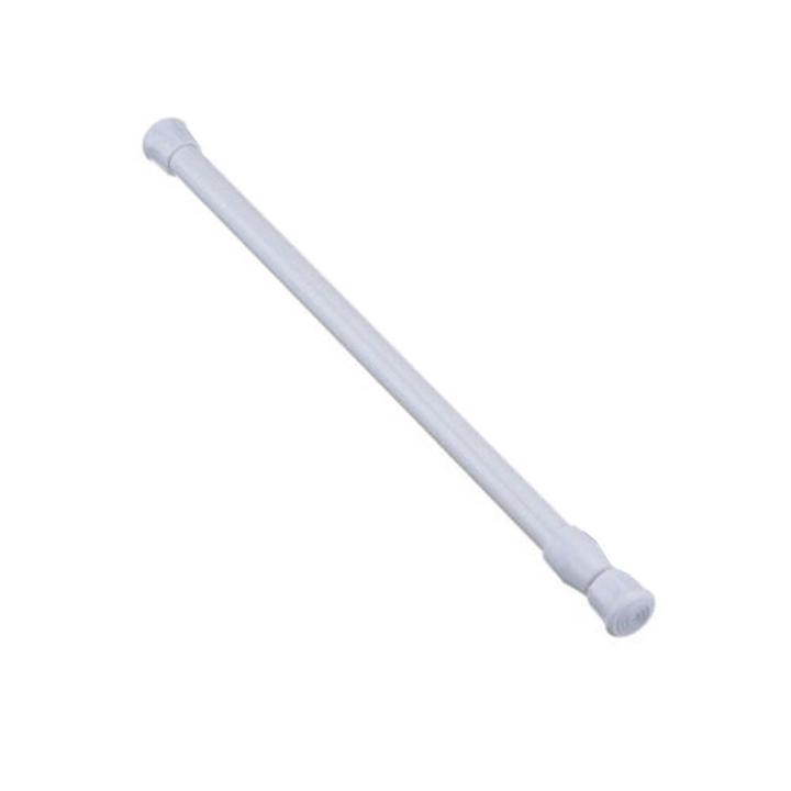 HelloWorld Durable Spring Extendable Home Bathroom Curtain Carbon Steel Pole Adjusle Rod