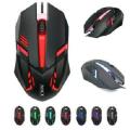 Backlit M6 7 Color Light Gaming Mouse - Black - Mouse - Wireless Mouse.