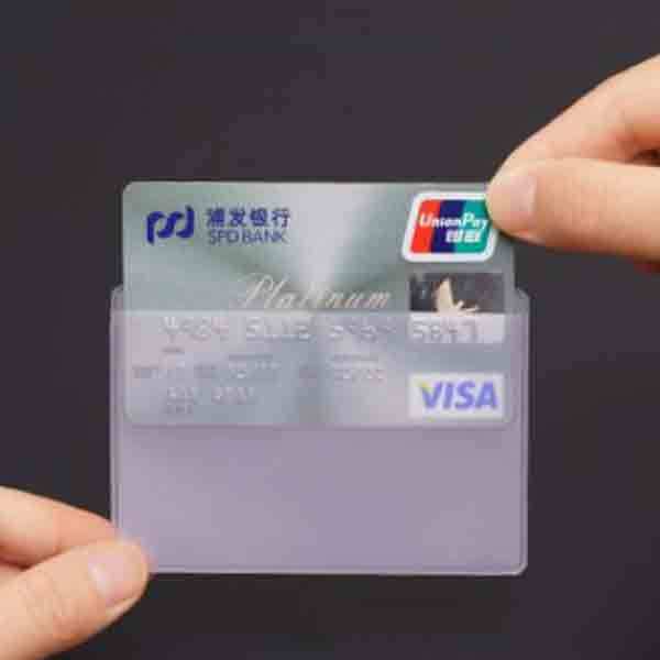 10/5/2 Pcs Transparent PVC Card Holder, Safe Your bank card from Damage ...