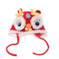 Original Year of the Dragon Lion Awakening Bag Handmade Wool Crochet New Year's Dragon Head Hat Chinese Style National Tide Lion Awakening One Shoulder Crossbody Bag.
