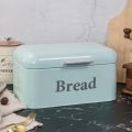Vintage Bread Box Cupboard Iron Snack Box Desktop Finishing Dust-Proof Storage Box Storage Bin Keeper Food Kitchen Shelf Decor White. 
