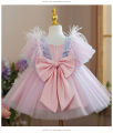 Ruffles Baby Dresses for Girls Kids Sequins Elegant Princess Dress for Wedding Party 1-5 Yrs Toddler Girls Birthday Ball Gowns. 