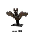 Single Sale Minecraft Figures Building Blocks Mooshroom Slime Guardian Snow Golem Bat Pillager Ravager Assemble Bricks For Children Boys Gift Toys X0298. 