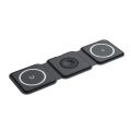 Charging Station for Apple Multiple Devices - 3 in 1 Foldable Magnetic Wireless Charger Dock - Travel Charging Pad for iPhone 16 15 14 13 12 Pro Max Plus Watch & Airpods.
