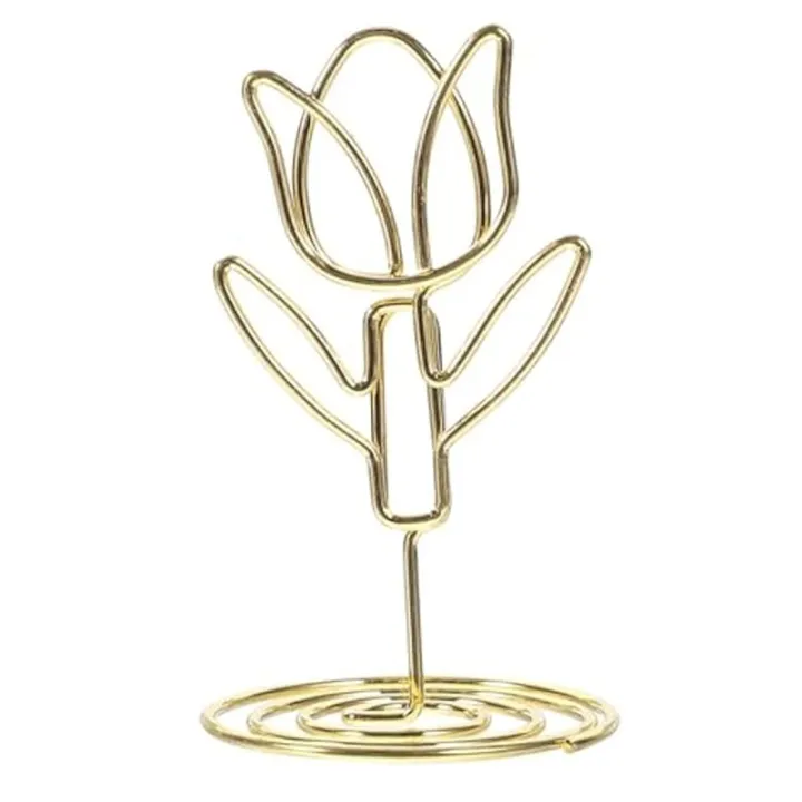 10Pcs%20Tulip%20Note%20Holder%20Metal%20Place%20Card%20Holder%20Mini%20Photo%20Holder%20Flower%20Pick%20Clips%20Place%20Card%20Stand%20Menu%20Memo%20Clips%20-%20Image%203