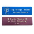 6*2/7*2CM Engrave Your Logo Text Plate Customize Badge Personalize Brooch Pin Double Sided Tape Magnet ID Door Mail Box Name Tag.