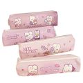 【original】 New Canvas Capybara Pencil Bag Large Capacity Cute Cartoon Stationery Box Panda Rabbit Stationery Bag. 